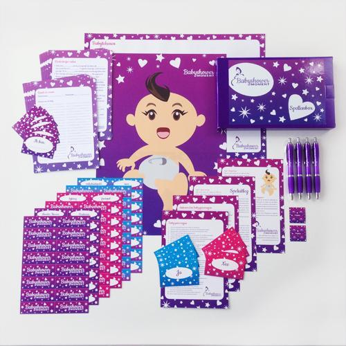Babyshower spellendoos Babyshower spellendoos