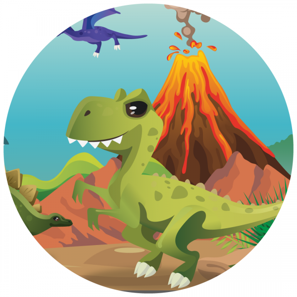 Schatkaart dinofeestje