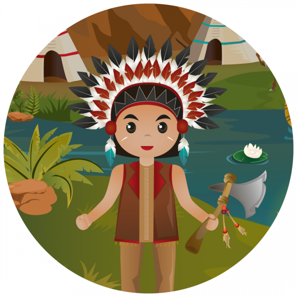 Indianenfeestje spoorzoekertje