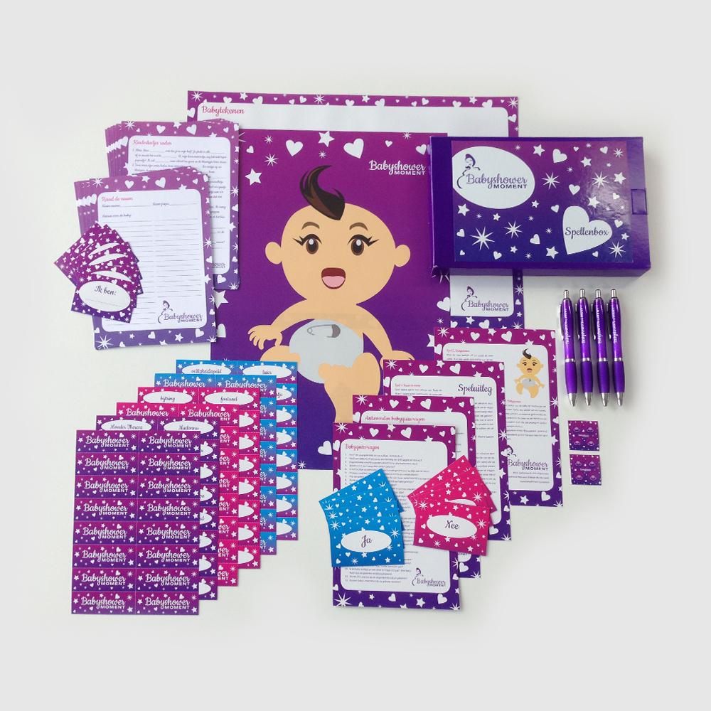 Babyshower spellenbox van Make My Moment