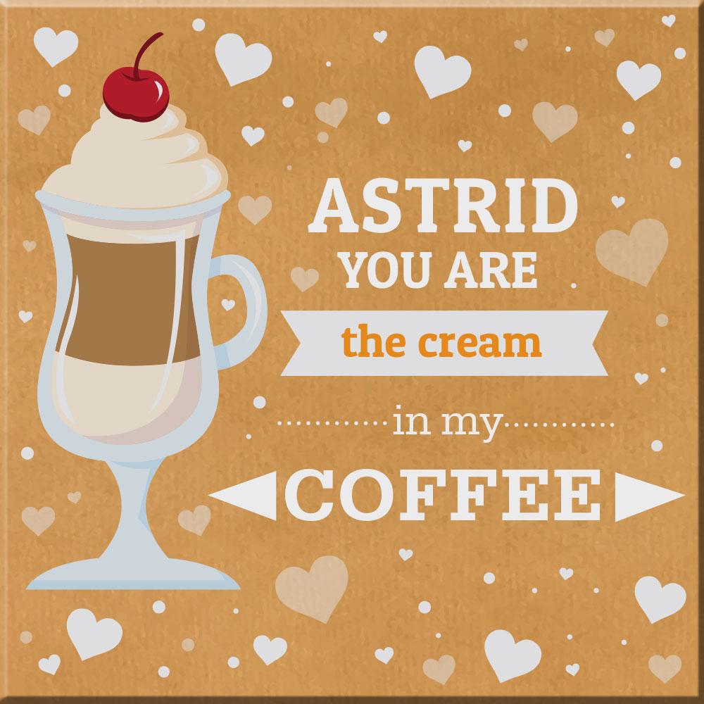 Canvas coffee cream