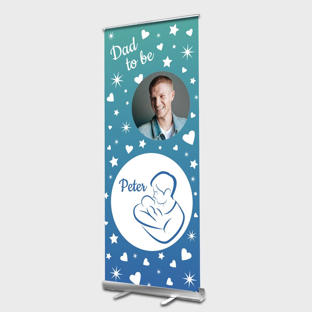 Dad to be roll up banner