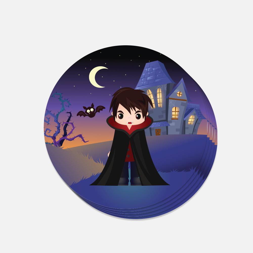 Griezel sticker met jongen