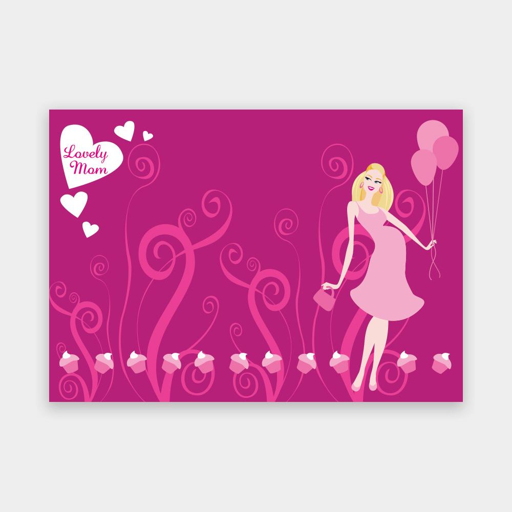 Lovely Mom placemats roze design
