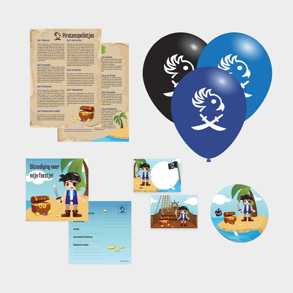Kinderfeest pakket thema piraten medium