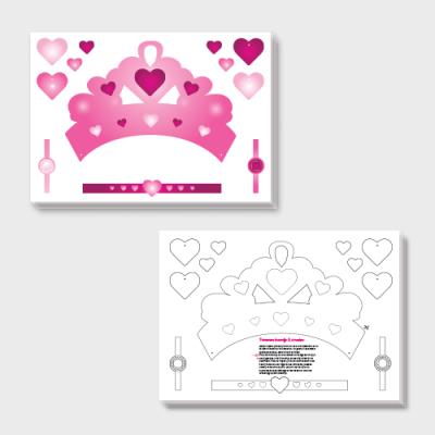 Prinsessen knutsel kroontje roze