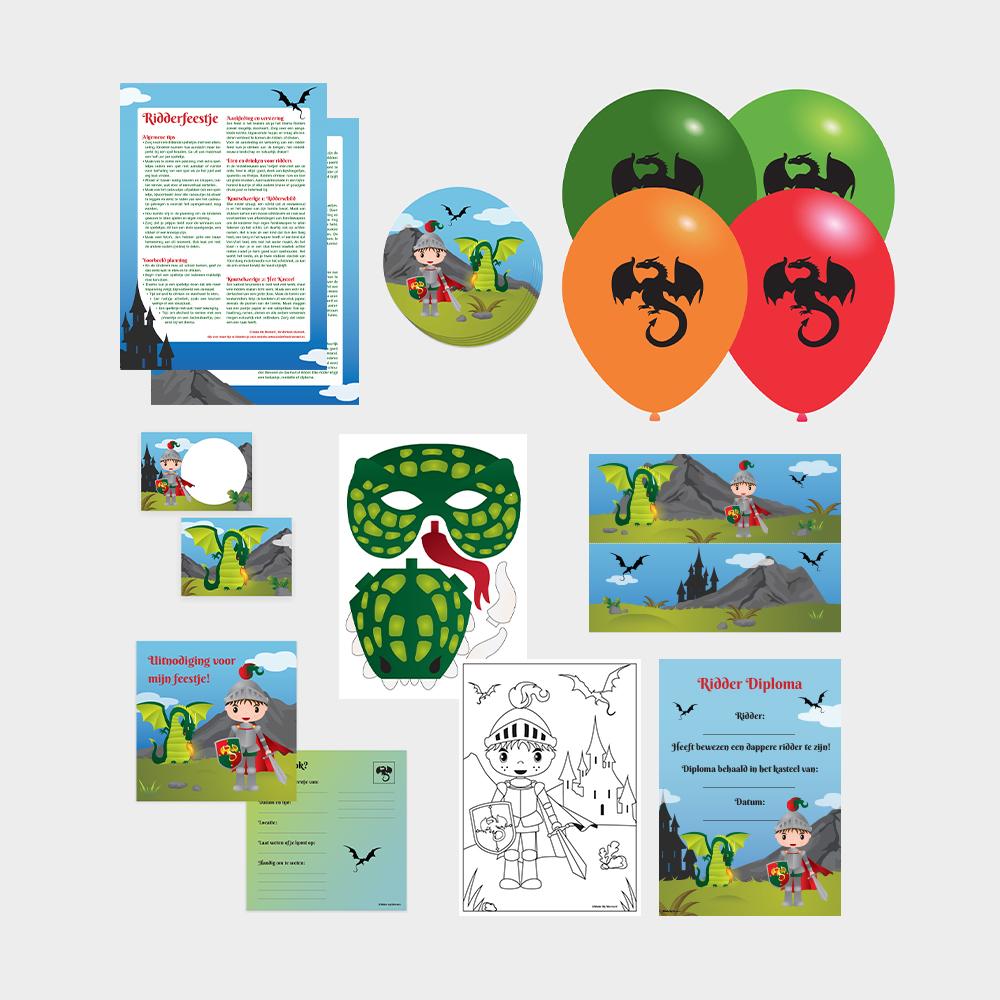 Kinderfeest ridderpakket large