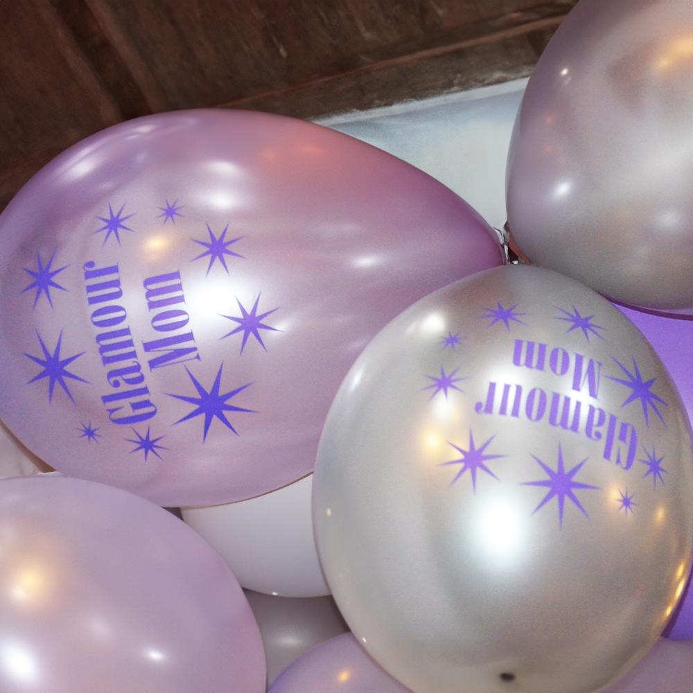 Glamour Mom metallic ballonnen voor babyshower