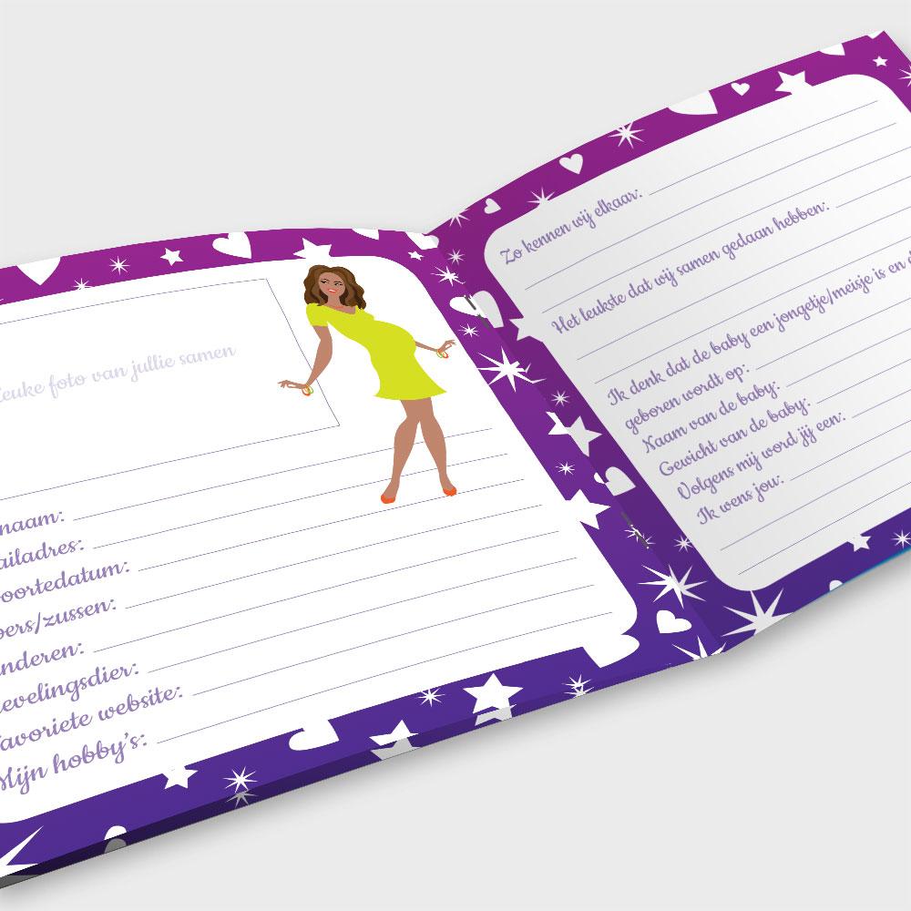 Vriendinnenboekje voor Babyshower