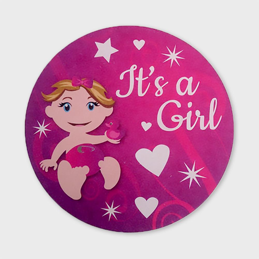 It's a Girl viltjes design roze