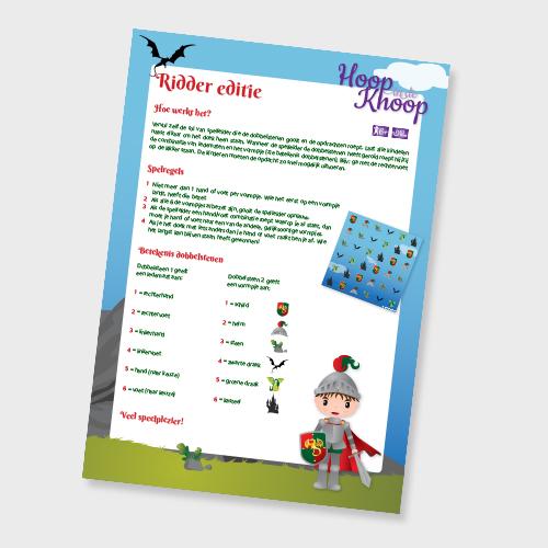 Hoop in de knoop thema ridders spelregels