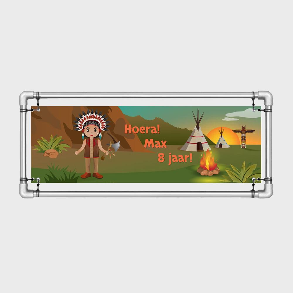 Spandoek indianen jongen