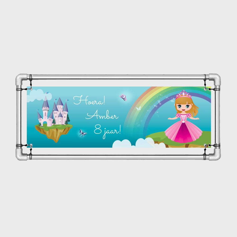 Spandoek prinses met naam kind