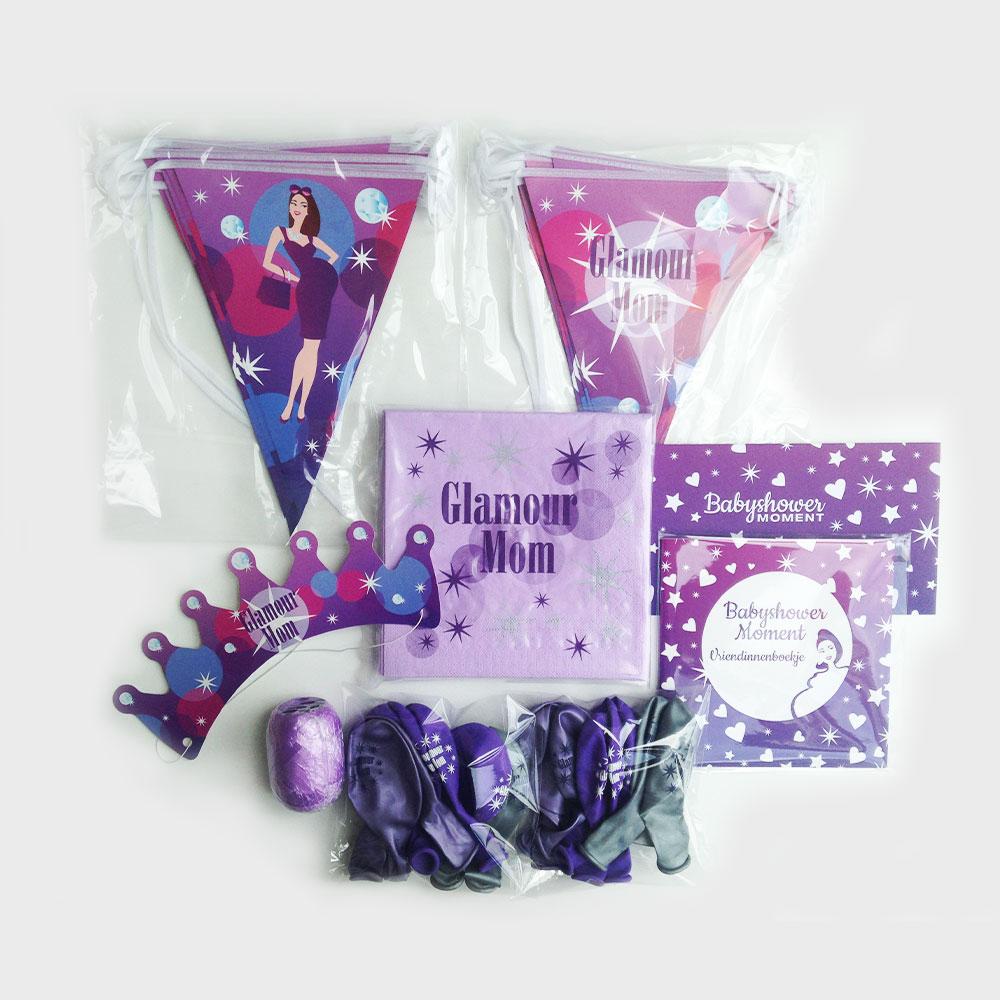 Versiering en servetten Glamour Mom